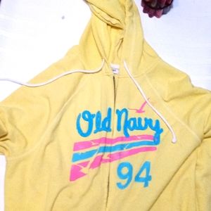 An yellow and blue/pink Old navy Jacket